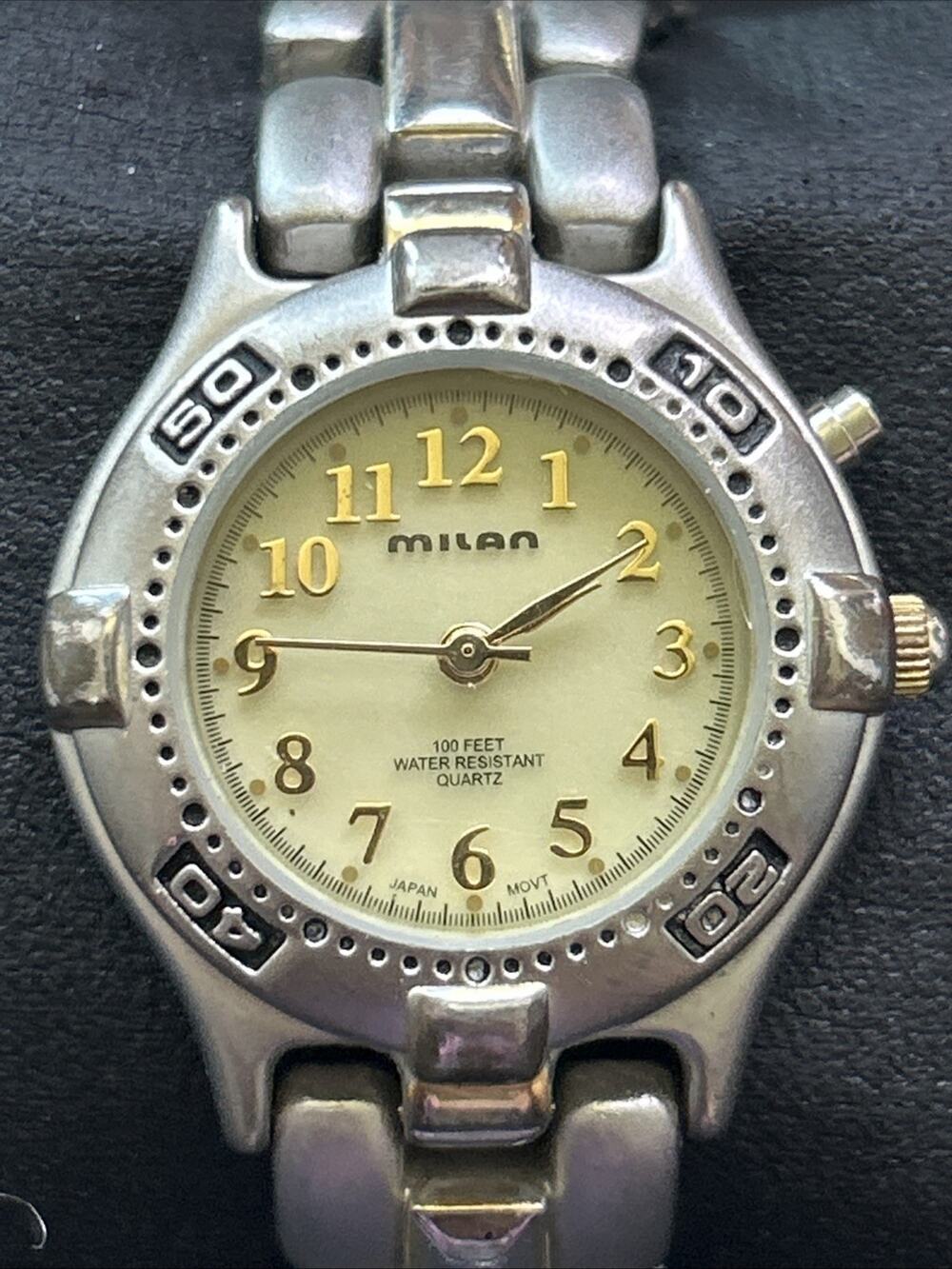 Milan Two Tone Light Up Women’s Quartz Watch